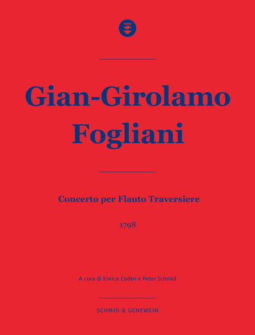 SG011 - Gian-Girolamo Fogliani: Concerto per Flauto Traversiere